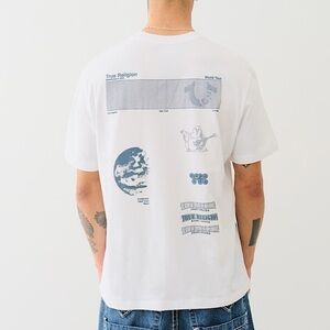 TRUE RELIGION - SPACEY TEE in OPTIC WHITE XL